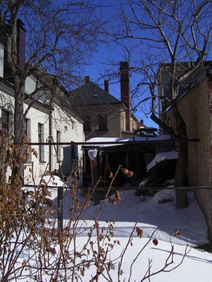 Blick übern Zaun